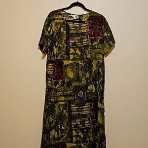 LA CERA LUNEN MIDI DRESS SIZE SMALL.